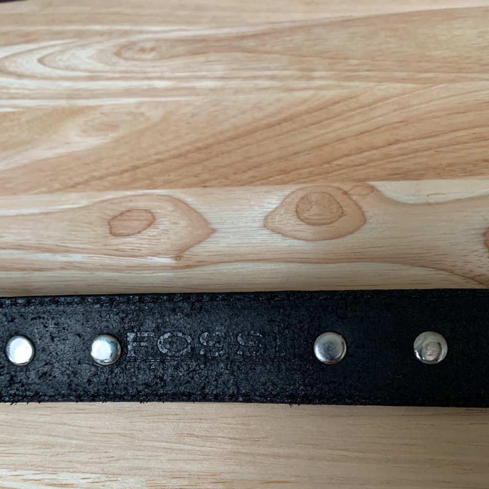 Fossil Black Leather Belt - Picture 8 of 11